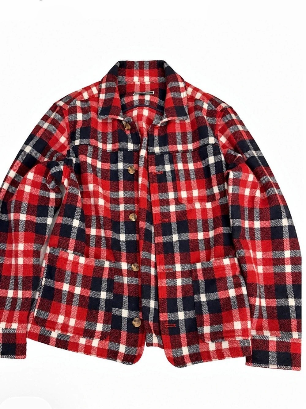 Club Room Men's Plaid Shirt Jacket Size Medium